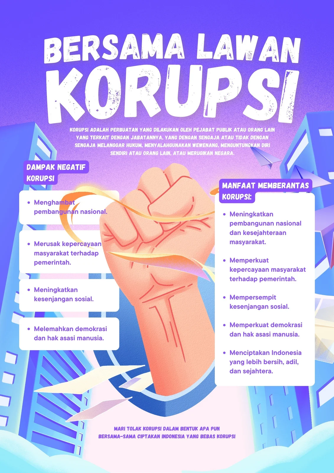 Poster Korupsi