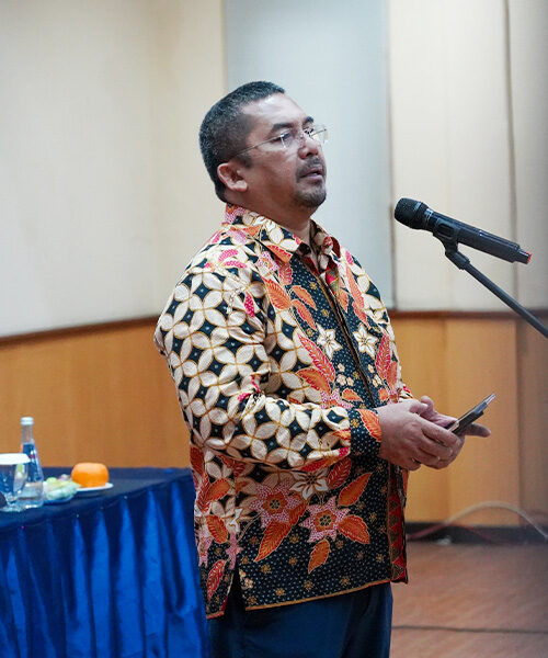 ketua dewan pendiri Rudi Sembiring Meliala Memberikan Sambutan Acara Rapat Pendirian GARANSI